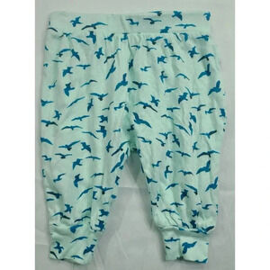 Finn + Emma Casual Pants Infant Boys 0-3 Months Blue Teal Birds Pull-On